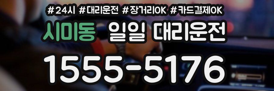 시미동 일일 대리운전