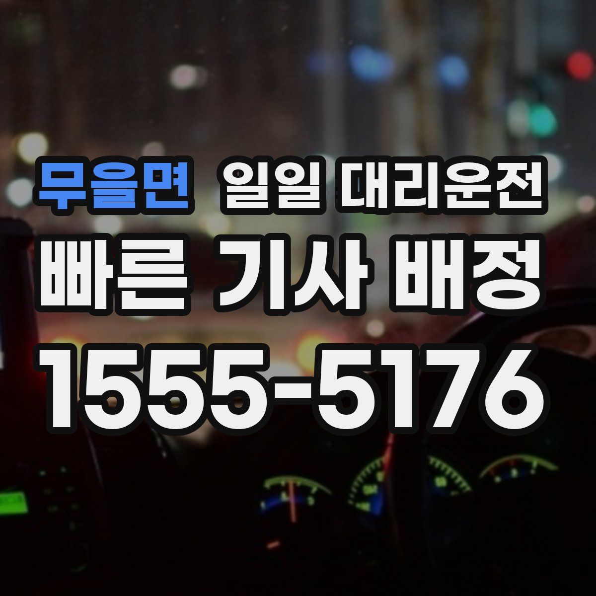 무을면 일일 대리운전