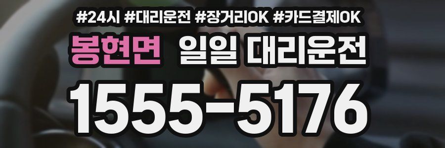 봉현면 일일 대리운전