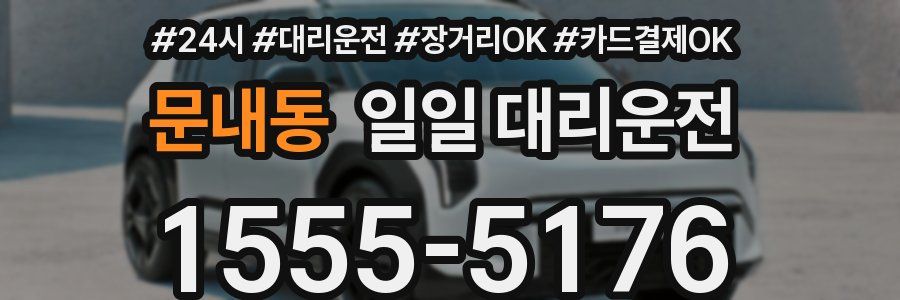 문내동 일일 대리운전