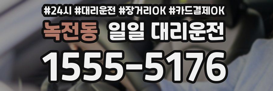 녹전동 일일 대리운전