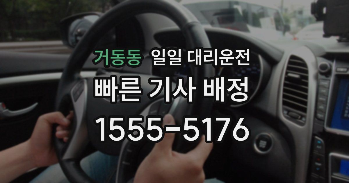 거동동 일일 대리운전