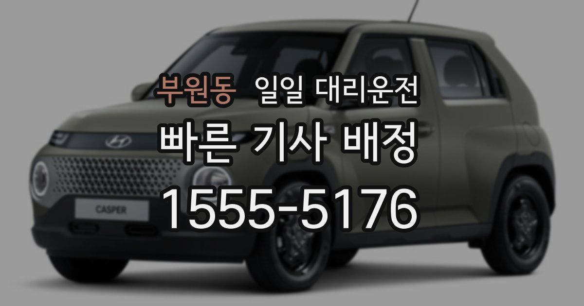 부원동 일일 대리운전