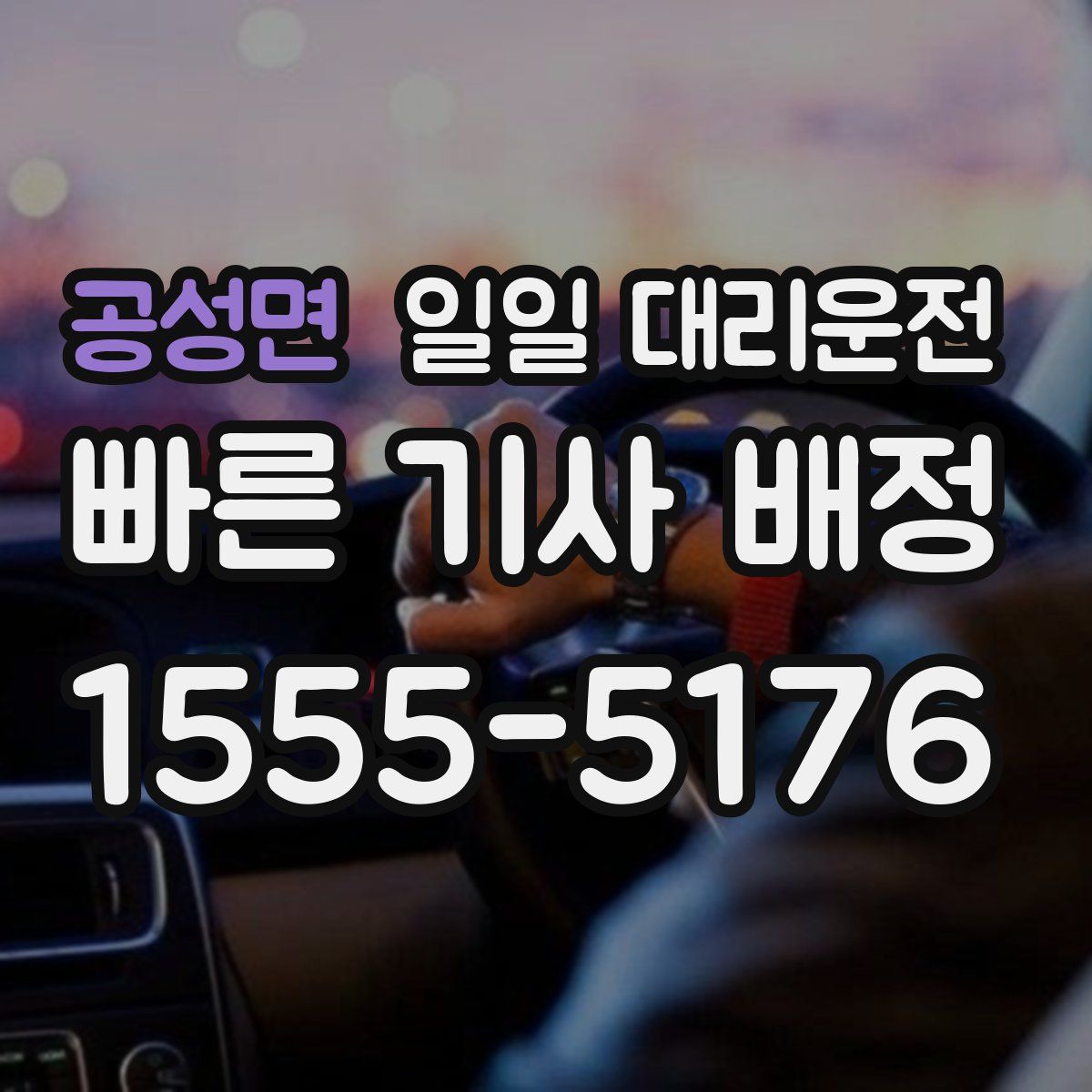 공성면 일일 대리운전