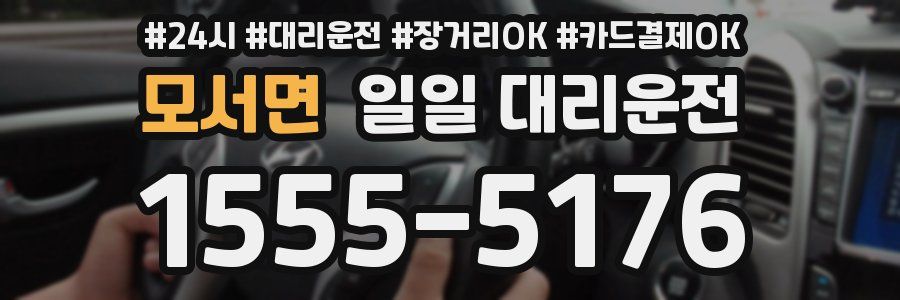 모서면 일일 대리운전