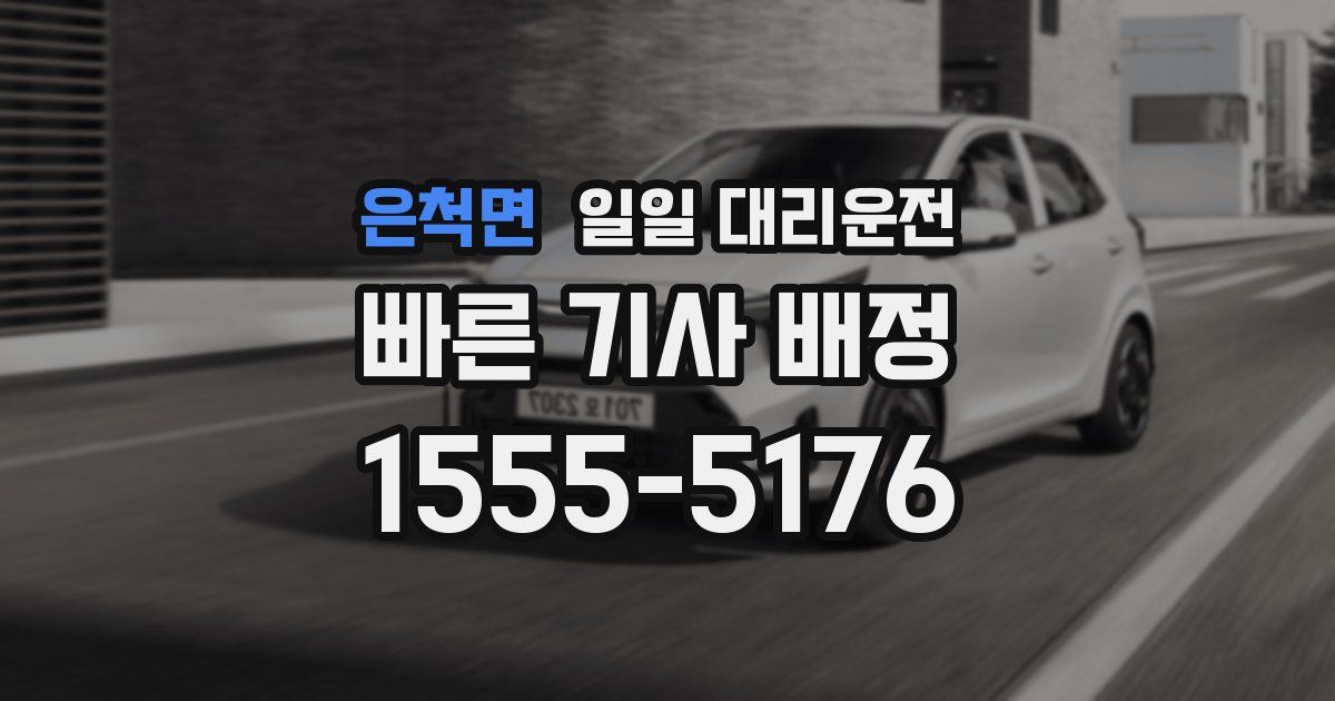 은척면 일일 대리운전