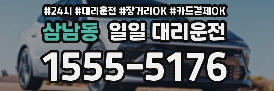 삼남동 일일 대리운전