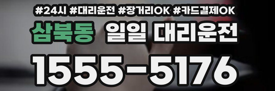 삼북동 일일 대리운전