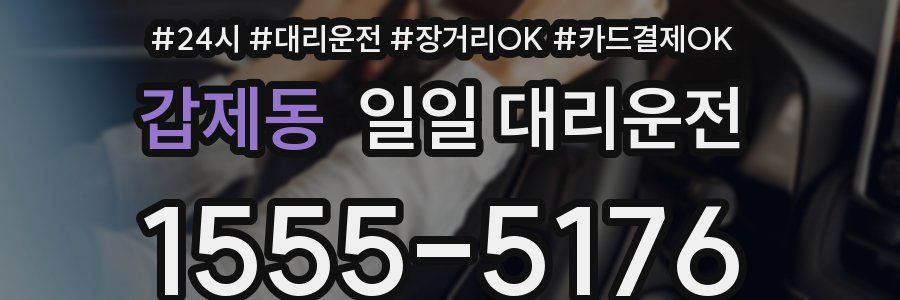 갑제동 일일 대리운전