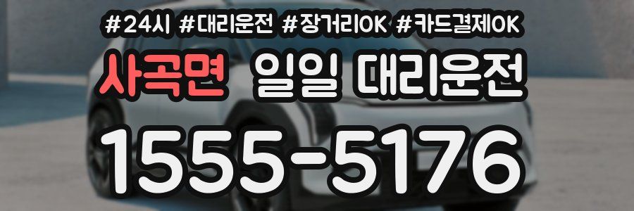 사곡면 일일 대리운전