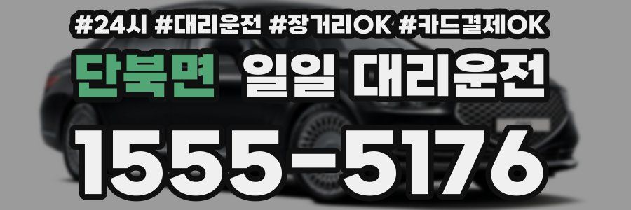 단북면 일일 대리운전