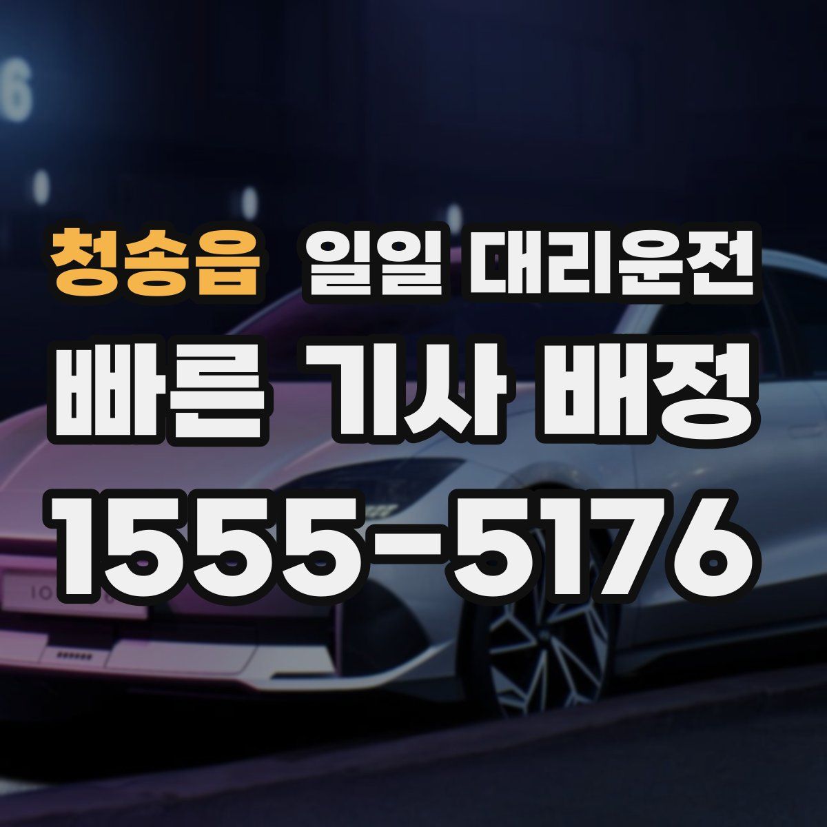 청송읍 일일 대리운전