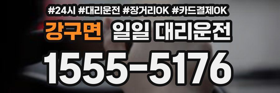 강구면 일일 대리운전
