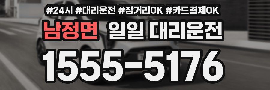 남정면 일일 대리운전