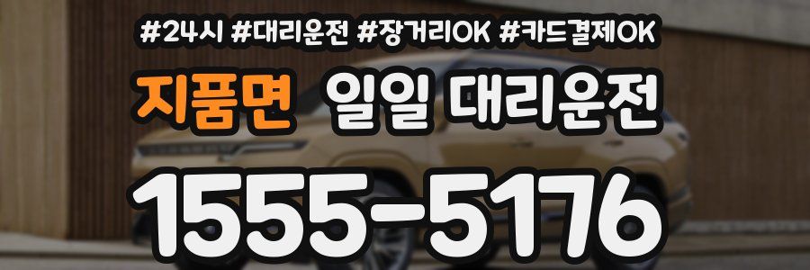 지품면 일일 대리운전
