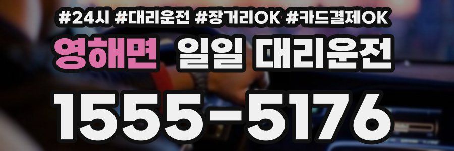 영해면 일일 대리운전