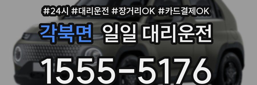 각북면 일일 대리운전