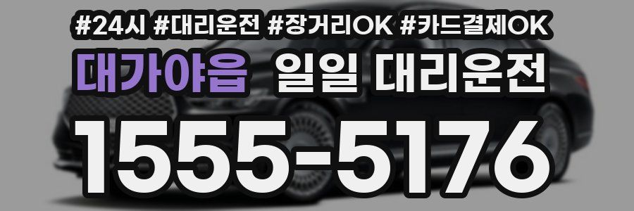 대가야읍 일일 대리운전