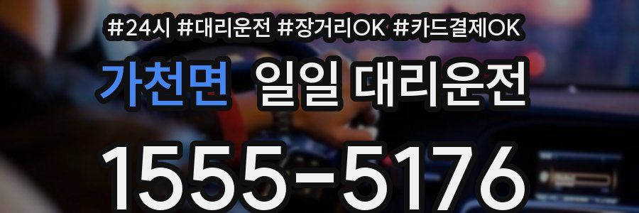 가천면 일일 대리운전