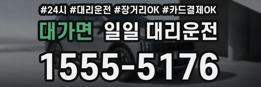 대가면 일일 대리운전