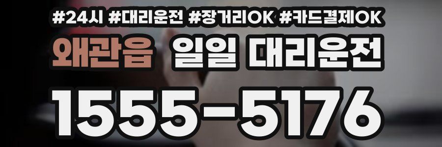 왜관읍 일일 대리운전