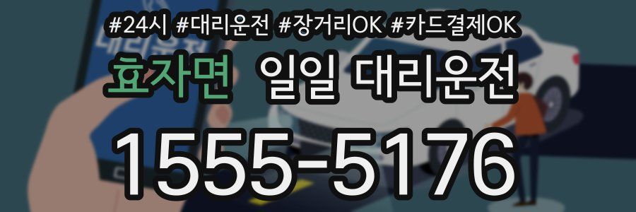 효자면 일일 대리운전