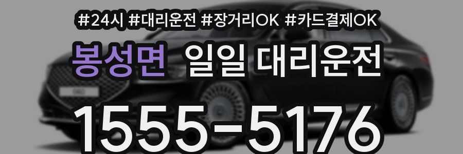 봉성면 일일 대리운전