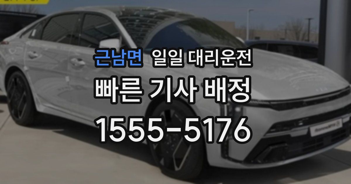근남면 일일 대리운전