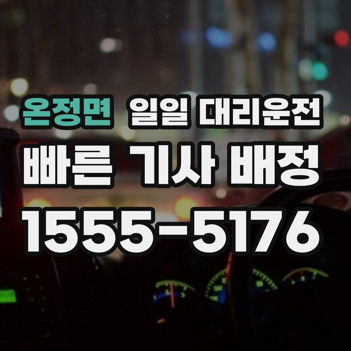 온정면 일일 대리운전