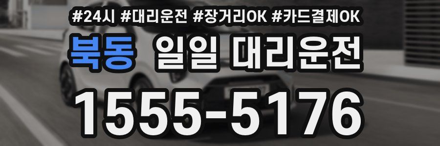 북동 일일 대리운전
