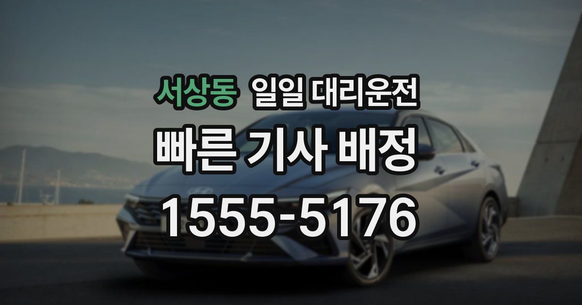 서상동 일일 대리운전