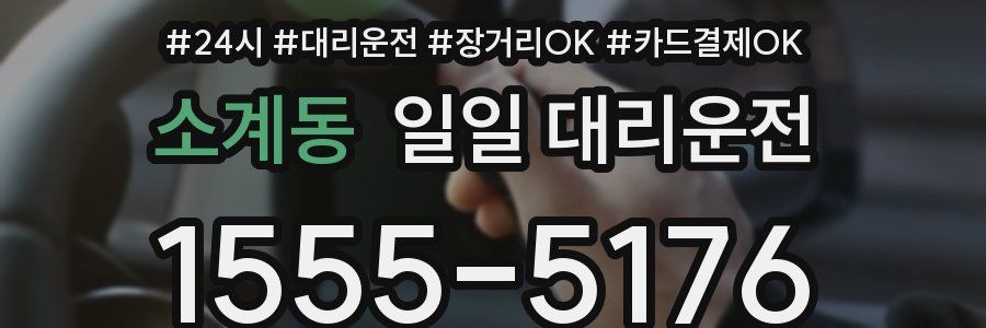 소계동 일일 대리운전