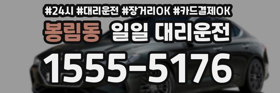 봉림동 일일 대리운전
