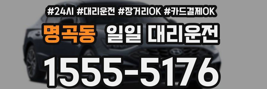 명곡동 일일 대리운전