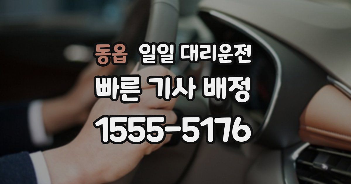 동읍 일일 대리운전