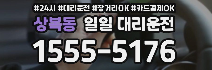 상복동 일일 대리운전