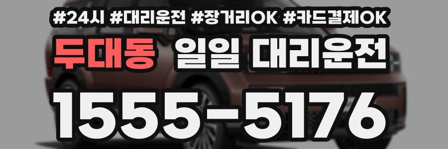 두대동 일일 대리운전