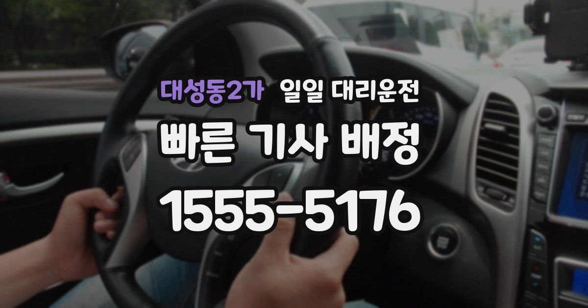 대성동2가 일일 대리운전