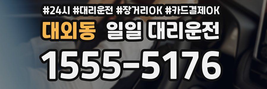 대외동 일일 대리운전