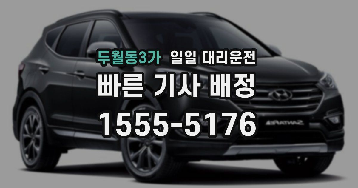 두월동3가 일일 대리운전
