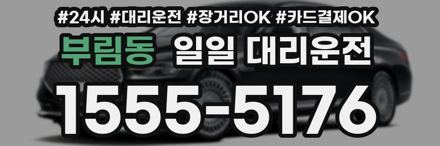 부림동 일일 대리운전
