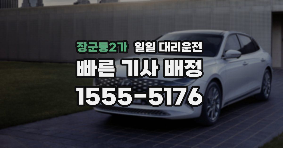 장군동2가 일일 대리운전