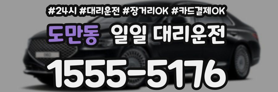 도만동 일일 대리운전