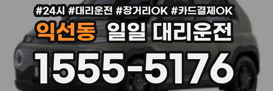 익선동 일일 대리운전