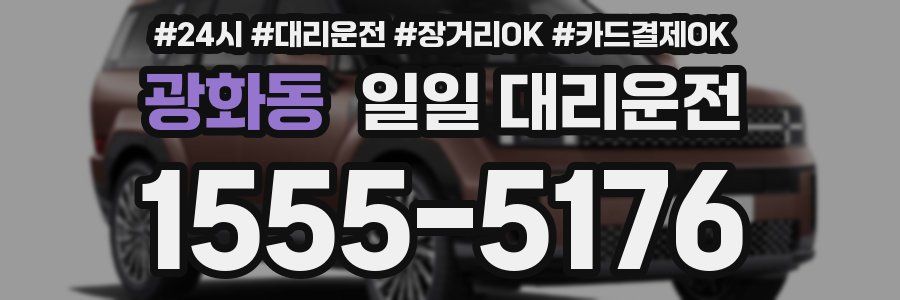 광화동 일일 대리운전