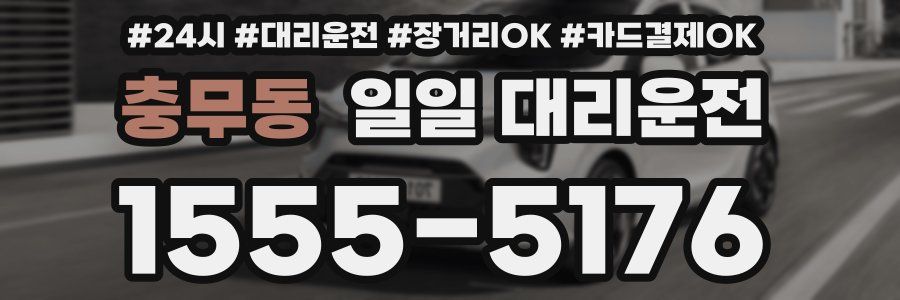 충무동 일일 대리운전