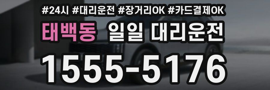 태백동 일일 대리운전