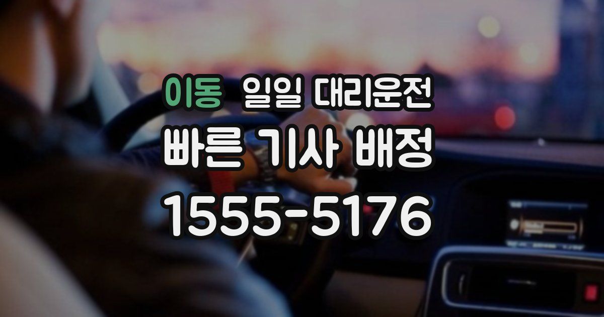 이동 일일 대리운전