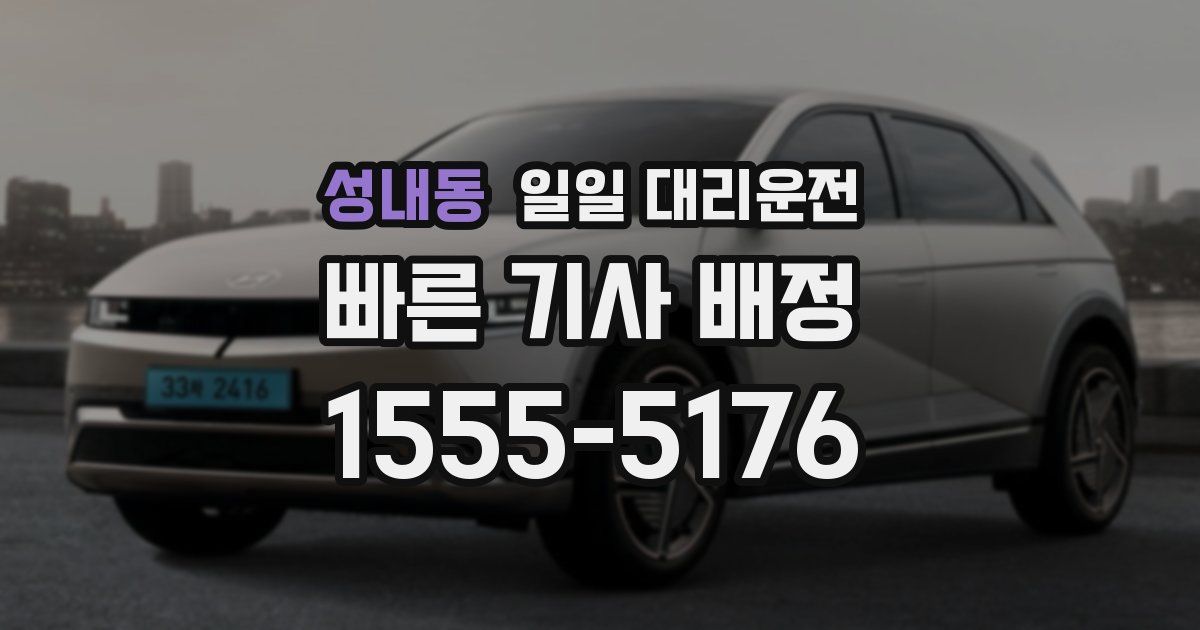 성내동 일일 대리운전