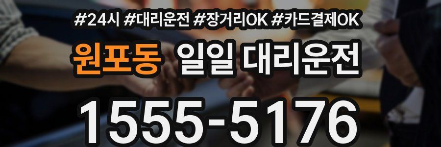 원포동 일일 대리운전